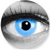 Funny Lens Lenti a contatto colorate annuali lenti a contatto Meralens 1 blu Crazy Fun Sky Blue Top quality to carnival carnival Halloween con lenti a contatto contenitore senza forza