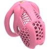 YWQJL Micro Chastity Cage Uomo Gabbia Di Castità Per Uomo Piatta,#2-Small | Gabbia Castità Castita Flat Male Set Anello Apribile Maschile Silicone Rosa Pink,#2-Small