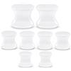 CAGYUOG 8 Pezzi Separatore Dita Piede in Silicone, Distanziatore Dita Piedi per Alluce Valgo, Alluce Valgo Correttore per Uomo e Donna (Trasparenti, 2L+4M+2S)