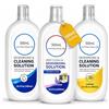 HEHUIYIHUI Detergente per Pavimenti 3 Bottiglie da 500 ml ciascuna Compatibile con Tineco Floor One e Serie iFLOOR, Profumazione Delicata, Lavanda e Limone
