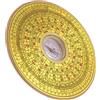 AKOOSY Bussola Cinese in Lega, Portatile, Decorativa, 10,3x10,3x1,5cm | Design Cinese Tradizionale Retrò, Superficie Liscia, per Collezione, Viaggio, Tavolo e Ambienti Feng Shui