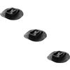 JUMPLAWN 3 pezzi Supporto per Telecamera per Tavola da Surf, Base camera | Rame e PVC, Foro Centrale 6mm, Finitura Curata, per Paddleboard e Longboard in Ripresa d'Azione