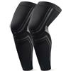 rockible Ginocchiera Sportiva Lunga Compressivo Manicotto a Compressione a Gamba Completa Traspirante Manicotto Gambe Ciclismo Antiscivolo per Basket, Fitness