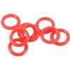 TOYANDONA 24 pezzi Anello Antiscivolo per Punta Freccia 0,5x0,5x0,1cm in Gomma Rossa | Filettatura della Freccia e Punte, Accessorio per Tiro l'Arco, Busta Plastica