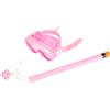 DIYEAH Set Snorkeling Completo Ragazza Maschera e Boccaglio 14x7,6x6cm | ABS e Silicone Alimentare, Visione Chiara Sott'Acqua,, Spiaggia Bassa, Principianti
