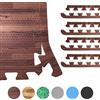 GORILLA SPORTS® Tappeto Fitness Puzzle EVA con Bordi, 6/8/16/18 Pezzi | Antiscivolo, resistenti all'acqua e facili da pulire; per tappetini puzzle ad incastro, palestra, materassino fitness