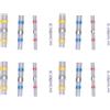 Zohisin Set di connettori per cavi termorestringenti 50 pezzi isolati Ki | Terminale elettrico, isolamento in poliolefina, riparazione automobilistica, cablaggio marino, codice de