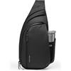 Muzee MARK RYDEN 6.7L Crossbody Sling Bag Water-Resistant Umhängetasche Herren | Schultertasche Mit Laptopfach, Trinkflaschenfach und festen Schultergurten Geeignet für 9,7-Zoll-Tablets