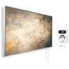 Könighaus pannello IR panoramico 800 W, Smart LED, 11-21 m² | App, cornice bianca, motivo: 226. Astratto, TÜV Süd, pannello a infrarossi da parete