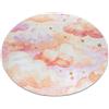 rugsx Tappeto Bambino lavabile e antiscivolo Crema/Rosa Rotondo 100 cm