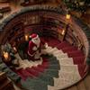 Generic 3D Tappeto Natale Rotondo Babbo Natale (60*60cm/24*24in,Modèle 3) | Stupendo tappeto rotondo a illusione 3D con Babbo Natale, antiscivolo, pelo morbido, decorazione per soggiorno e ingresso