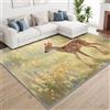 Generic Tappeto per soggiorno, lavabile in lavatrice, 140 x 200 cm, colore: Fawn | Tappeto antiscivolo a pelo basso per cucina, camera da letto, sala da pranzo, casa, ufficio, decorazione per interni