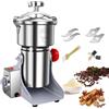 QUUGAR Mulino per cereali elettrico 800 g, macinino portatile 3500 W (argento) | Alta Velocità, Contro i Sovraccarichi, Open Cover-Stop,Lama Acciaio Inossidabile, per Erbe/Spezie/Noci/Cereali