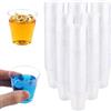 Vexillic Bicchieri Plastica, 200 Pezzi Bicchieri da Liquore Trasparente 30ml Riutilizzabili per Dessert Caffè Bevande Finger Food Bicchierini da Shot per Feste Compleanni Matrimoni (Trasparente)