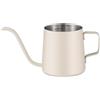 Generic Bollitore da caffè a collo d'oca in acciaio inox, design elegante con manico resistente al calore, bollitura rapida per la casa (250 ml graduato)