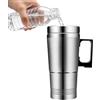 Generico Bollitore Acqua Calda per Auto 12V 24V Caffè Antiperdita con Rivestimento | Mug Termico per Riscaldare l'Acqua per Tè al Latte, Pendolarismo, Viaggi in Auto, Camion, Quad e Camper