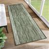 TAPISO Agadir Tappeto Passatoia Runner Antiscivolo Pelo Corto Al Metro Design Moderno Motivo Astratto Sfumato Verde Corridoio Cucina Ingresso Entrata Ufficio 67 x 230 cm