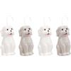 MOHOME Umidificatore Termosifoni Ceramica Per Radiatori Forma Cane Set da 4 Sospesi Evaporatore Porta Acqua Termosifone 9,5 x 4 x 17 cm Gancio a S Appendibile Controllo Umidità Domestica
