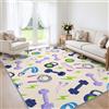 Generic Tappeto per soggiorno, palestra, casa, 140 x 200 cm, per camera da letto | Allenamento manubri Pesi, Tappeto lavabile in lana sintetica, antiscivolo, pelo corto, discesa del letto, scrivania
