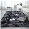 GELing Shaggy Tappeto A Pelo Lungo, Tappeto Peloso Soggiorno, Cameretta Tappeti Shaggy Camera da Letto Morbido Lunga Soffice E Antiscivolo,Grigio 1,50x80cm