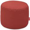 Fatboy Point Original - Sgabello in tela, 35 x 50 x 35 cm, rosso | Pouf rotondo per interni, sgabello imbottito, versatile, adatto come poggiapiedi o tavolino