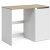 Vicco Armadietto da bagno Viktor, Bianco/Rovere artigianale 113.6 x 88.2 cm | 1 Anta · 1 vano portaoggetti · Per lavatrici da 60 cm · Spazio per detersivi · Spazio contenitivo chiuso