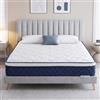 Tribesigns Materasso a molle a 9 zone, memory foam gel, rivestimento | Materasso 120 x 200 cm, a molle insacchettate, Öko-Tex, 25 cm, traspirante, privo di sostanze nocive, isolante dai movimenti