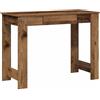 vidaXL Scrivania Legno Vecchio 100x45x75 cm in Legno Multistrato