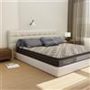 Memory Matratzen Materasso a molle insacchettate, 180 x 200 cm | Materasso ibrido (TFK e schiuma fredda), materasso king size, rigidità media, ergonomico e silenzioso