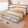 Yrxin Divano letto imbottito, 90 x 190 cm, con letto estraibile e cassetto portaoggetti