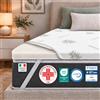 Kiby® Topper Matrimoniale Memory Foam 160x200 alto 5 CM | Correttore Materasso Morbido [DISPOSITIVO MEDICO Detraibile]