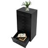 AQINYYH Cassettiera con 7 cassetti, armadietto mobile verticale con ruote | Armadietto portaoggetti, cassettiera, comodino per camera da letto, soggiorno, studio, acciaio laminato a freddo (nero)