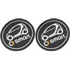 SHIFENG Compatibile con Smart Fortwo 451 2008 - 2014 tappetini antiscivolo in gomma per auto (2 pezzi)