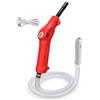 shepanyi Pompa trasferimento carburante, batteria ricaricabile integrata, 3,0 GPM | Ricarica USB-C, arresto automatico a sensore, 45-50 min, tubo 1,5 m, 440 g, altezza 1,8 m, benzina, gasolio e acqua pulita