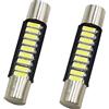 Ruiandsion - Lampadine a LED a forma di festone da 29 mm, DC 12 V, 4014, 9SMD, 6000 K, per interni auto, con visiera, luce a LED, confezione da 2