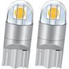Ruiandsion - Lampadine LED T10 194 W5W 6V senza polarità bianco caldo 200Lm 3030 2SMD per luci interne auto tetto porta targa, confezione da 2