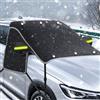 AOJN Copri Parabrezza Auto Magnetico, Copertura per Parabrezza Auto Inverno, Copertura Parabrezza Auto Impermeabile, Antigelo, Neve, Pioggia, Raggi UV, per Auto e SUV, 218×161×145 cm