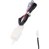 Mixabloem Connettore cablaggio luce targa a 3 pin compatibile con - per Kawasaki Z125 Z250 Z300 Z400 650 6R 10R 14R Series nero elettrico