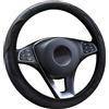 YBZYBSV Coprivolanteper Auto per Renault Captur 2018-2023, Pelle Copri Volante Copertura di Volante Coprivolante Traspirante Copri Volante per Auto,Black