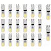MELVORATIX Set di 20 Lampadine T5 LED 12 V Bianche 3014 SMD, Illuminazione Diffusa 3D per Cruscotto, Quadro Strumenti, Comandi e Abitacolo Auto Compatibile, Formato Compatto e Facile Installazione