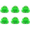 Ruiandsion 6 lampadine LED T4.7 con chip COB, base da 12 mm, per cruscotto auto, strumenti di lettura, pannello di luci, colore verde