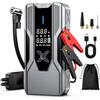 HSSNS Avviatore d'emergenza e Powerbank 8000A, Jump Starter da 26800mAh con compressore da 150 PSI; adatto a tutti i motori a benzina e diesel fino a 12,0L.