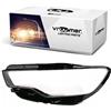 VROOMER Vetro per faro compatibile con Audi A6 S6 C7 4G prima del Facelift 2011-2014 lente faro anteriore sinistro
