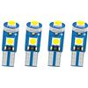 Ruiandsion Lampadina a LED T5 bianca, base a cuneo, 3030, 3SMD, 12 V, per interni auto, indicatori di direzione, luci cruscotto (confezione da 4)