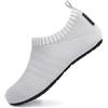 SAGUARO Scarpe da Scogli Bambino Bambina Scarpe Mare Bambini Scarpette Scogli Ragazze Ragazzi Scarpette Mare Antiscivolo Scarpe Immersione Leggere Scarpe Acqua Scarpe Nuoto Grigio Chiaro, Gr.26/27 EU