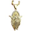 SONGK Gesù Crocifisso Collana Pendente con Catena in Acciaio Inossidabile Colore Oro Bling Cubic Zirconia Uomini Gioielli Hip Hop