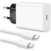 Yngleddy 30W USB C Caricatore Rapido con Cavo USB C 1M per Google Pixel 10/9/8 | 7a/8a/8 Pro/9 Pro/7 Pro/6a/6/6 Pro/5a/5/4 iund, Pixel Fold Chromebook