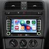 Loddery 2 DIN Autoradio Stereo per Volkswagen Polo 2009-2013 con Wireless Carplay | 7 pollici Touch Screen lettore Multimediale MP5 con Android Auto AM FM RDS Radio SWC Mirror Link Bluetooth Wifi