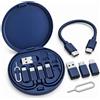 MELVORATIX Kit Adattatori USB per Ricarica e Trasmissione Dati, Convertitori USB, Micro-USB e, Formato Compatto da Viaggio per Adulti, Smartphone, Ufficio e Uso Quotidiano