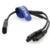 Eonvic IEC320 C8 maschio a 2X C7 femmina Y Splitter Cavo di alimentazione CA 125V 10A 1 in 2 Out Convertitore CA Polarizzato Cavo di alimentazione per TV LED Monitor 30 CM
